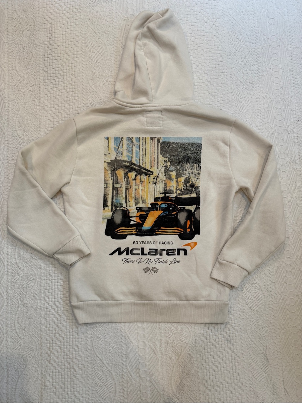 Hollister x McLaren F1 Formula One 60 Years Hoodie Pullover Sweatshirt XS White
